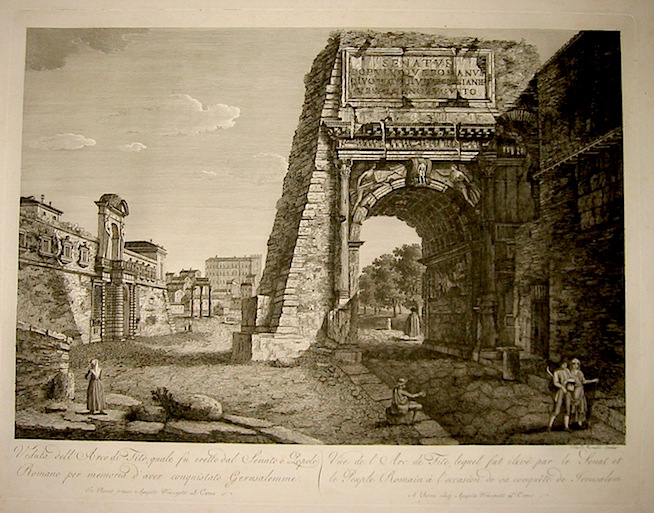 Morel François (1768-1832) Veduta dell'Arco di Tito 1798 Roma